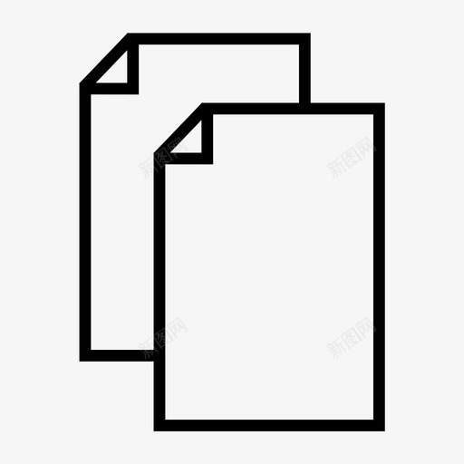 复制添加页面复制文档图标svg_新图网 https://ixintu.com 复制 复制文档 复制页面 新文档 新页面 添加页面 界面设计