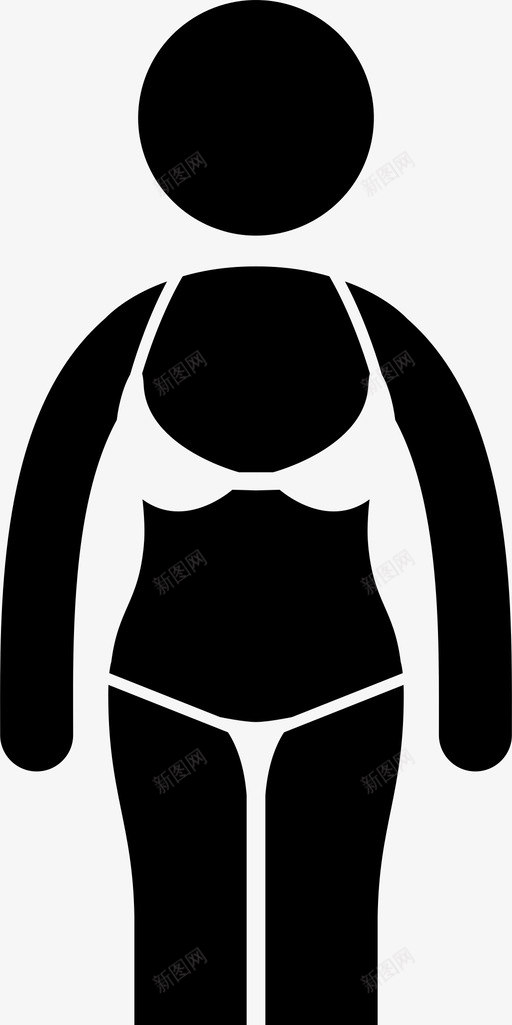 内衣胸罩丁字裤图标svg_新图网 https://ixintu.com 丁字裤 内衣 女式时装 胸罩