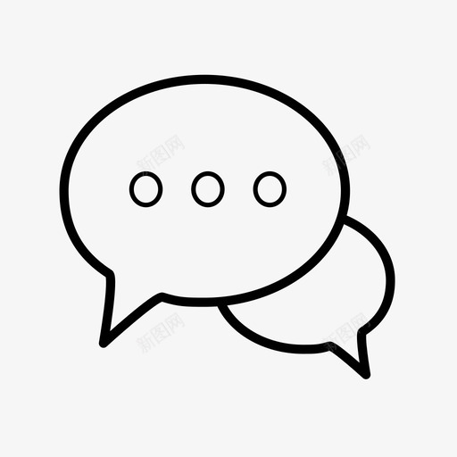 谈话气球卡通图标svg_新图网 https://ixintu.com 交谈 人 卡通 气球 聊天 谈话