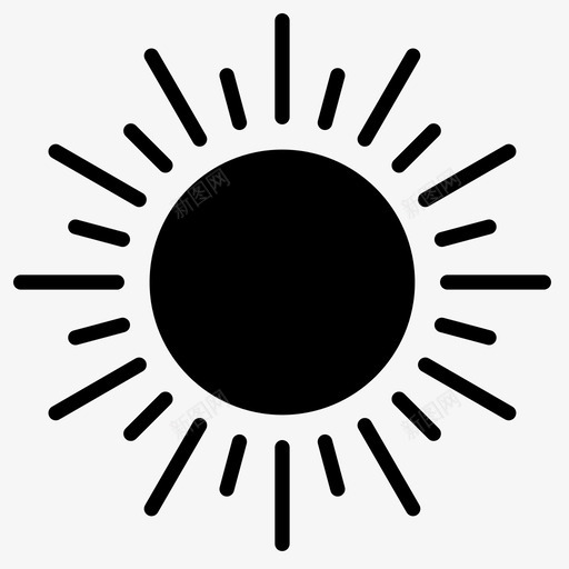 阳光好天气炎热图标svg_新图网 https://ixintu.com 夏天 好天气 炎热 阳光