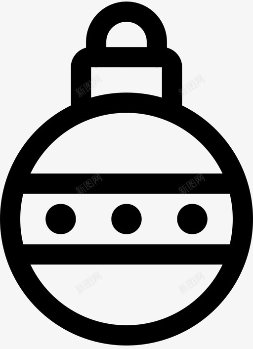 圣诞装饰饰品圆点图标svg_新图网 https://ixintu.com 圆点 圣诞树 圣诞节 圣诞节和冬天 圣诞装饰 装饰品 饰品