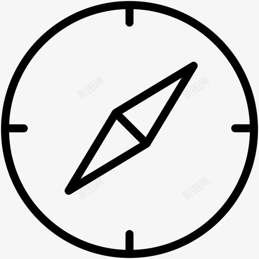 指南针基点定向工具图标svg_新图网 https://ixintu.com gps 基点 定向工具 导航 房地产泡沫图标 指南针