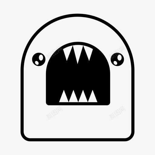 可怕的生物好斗的咬的图标svg_新图网 https://ixintu.com 可怕的生物 可爱的生物 咬的 好斗的 牙齿