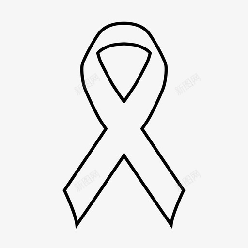 意识丝带艾滋病癌症图标svg_新图网 https://ixintu.com 意识丝带 癌症 纪念 艾滋病 荣誉