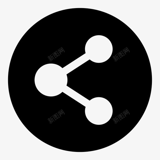 共享连接群图标svg_新图网 https://ixintu.com 共享 用户界面 社交媒体 网络 群 连接 链接