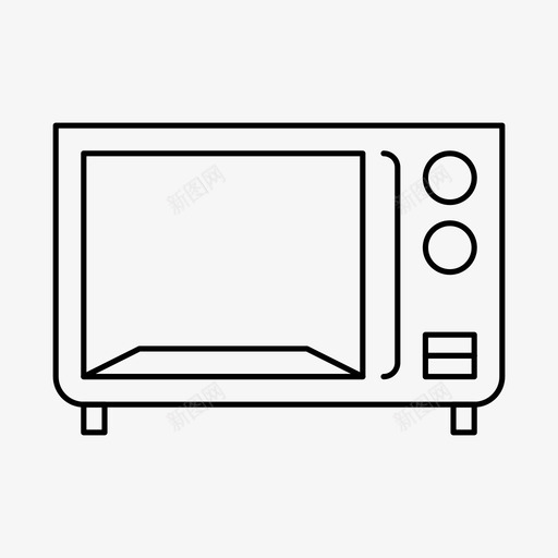 微波炉电器烹饪图标svg_新图网 https://ixintu.com 厨房 微波炉 烤箱 烹饪 电器 电子产品 第2卷