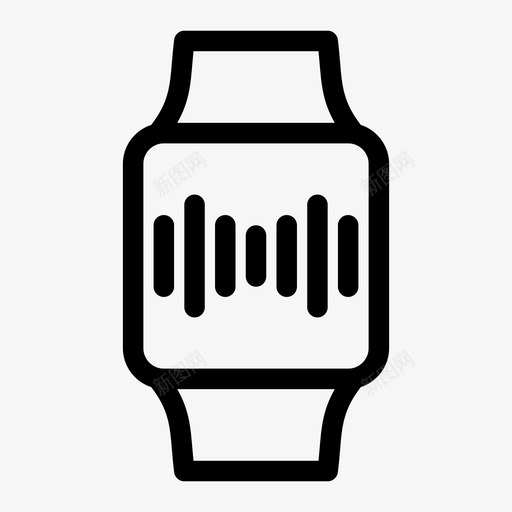 语音识别applewatchsiri图标svg_新图网 https://ixintu.com applewatch siri 智能手表 瘦人 语音 语音控制 语音识别