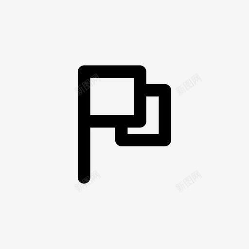 旗子旗杆挥舞的旗子图标svg_新图网 https://ixintu.com 挥舞的旗子 旗子 旗杆 用户界面