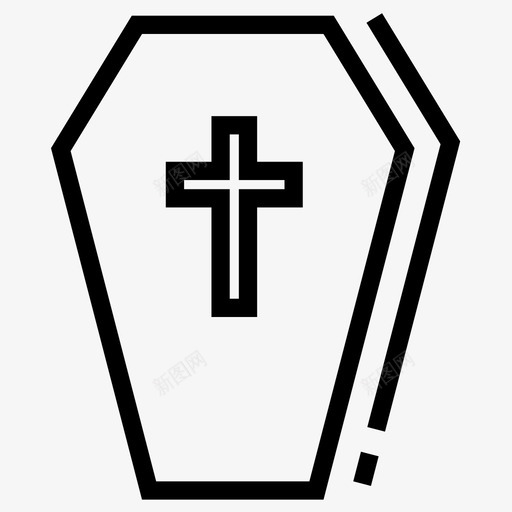 棺材埋葬死亡图标svg_新图网 https://ixintu.com 埋葬 棺材 死亡 死亡棺材 葬礼