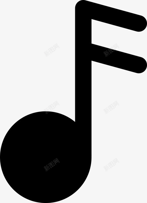 音符乐谱图标svg_新图网 https://ixintu.com 乐谱 音符