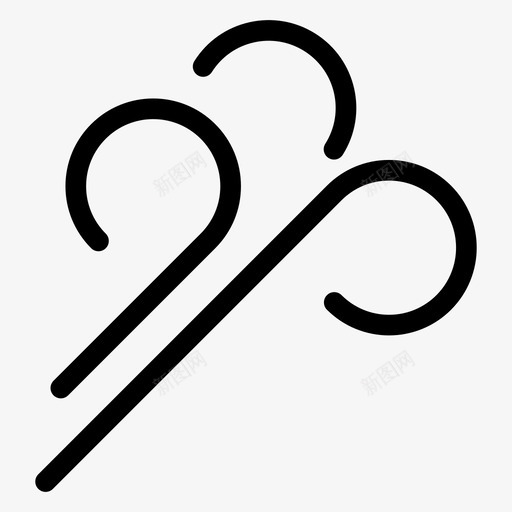 风气候预报图标svg_新图网 https://ixintu.com 冬天 天气 天气图标 气候 预报 风