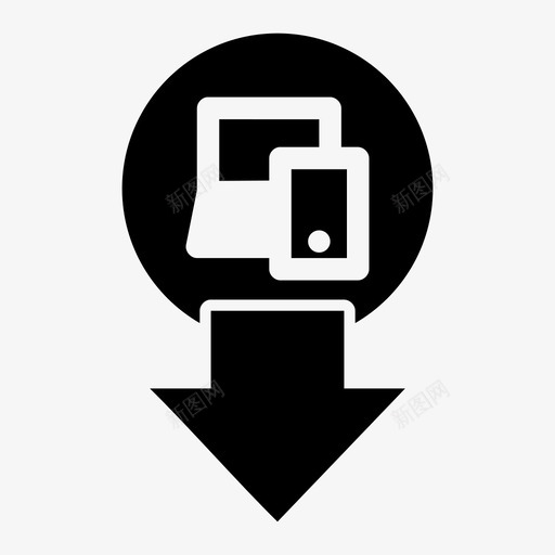 电子商店购买方向图标svg_新图网 https://ixintu.com 位置 地点 方向 电子商店 购买 购物