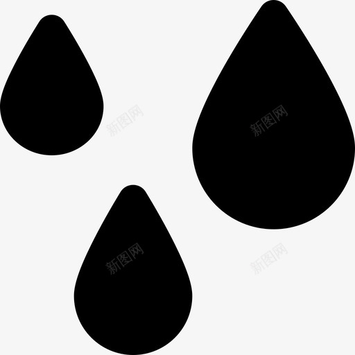 雨滴滴滴雨图标svg_新图网 https://ixintu.com 天气 天气充满了 水 滴滴 雨 雨滴