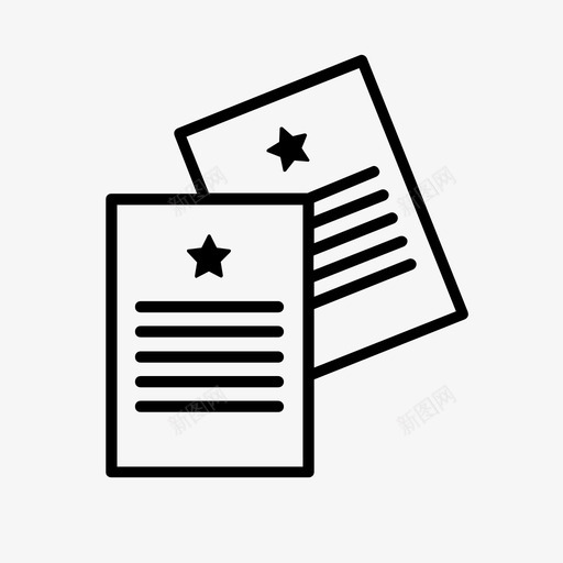 证书成就试镜图标svg_新图网 https://ixintu.com 奖励 成就 明星通行证 证书 试镜