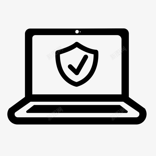笔记本电脑设备个人电脑图标svg_新图网 https://ixintu.com 个人电脑 安保 安全 笔记本电脑 设备