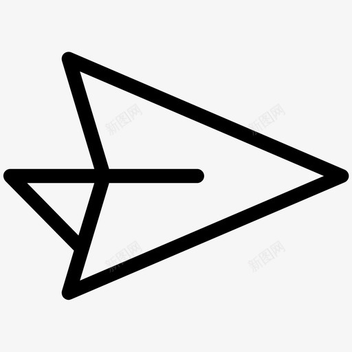 发送导航纸质飞机图标svg_新图网 https://ixintu.com 发送 导航 纸质飞机