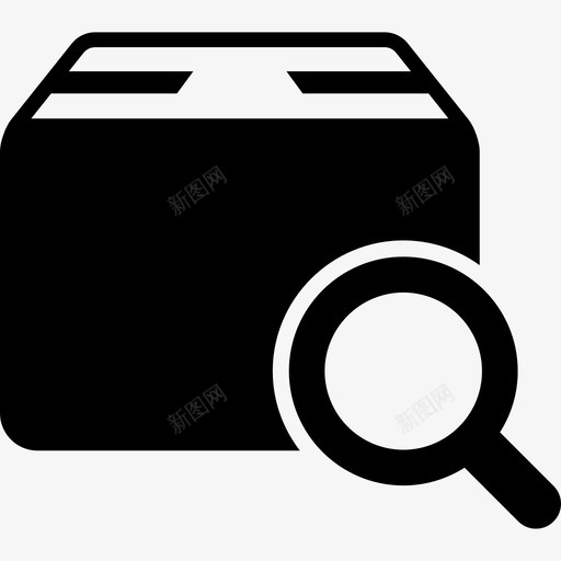包裹搜索符号界面全球物流图标svg_新图网 https://ixintu.com 全球物流 包裹搜索符号 界面