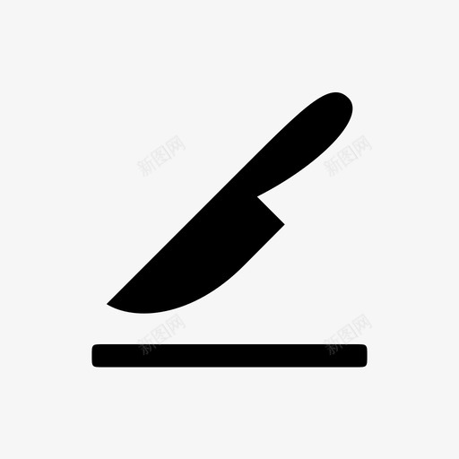 切割大刀图标svg_新图网 https://ixintu.com 刀 切割 厨房 大 锋利