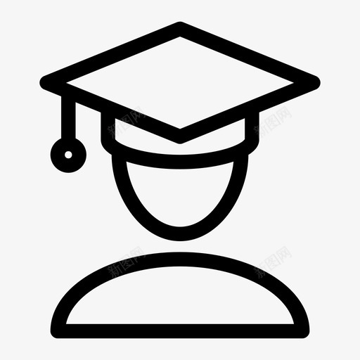 研究生大学生教育图标svg_新图网 https://ixintu.com 大学生 教育 研究生