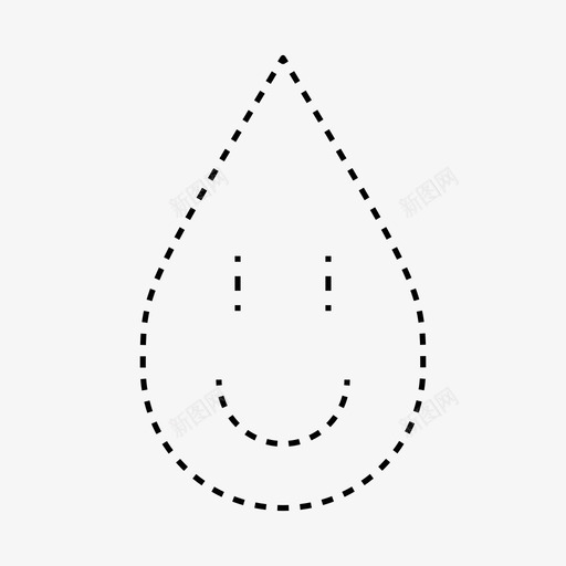 快乐的水滴微笑水图标svg_新图网 https://ixintu.com 微笑 快乐的水滴 水 水滴
