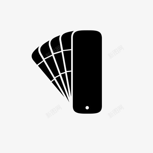 油漆样本颜色潘通图标svg_新图网 https://ixintu.com 油漆样本 潘通 颜色