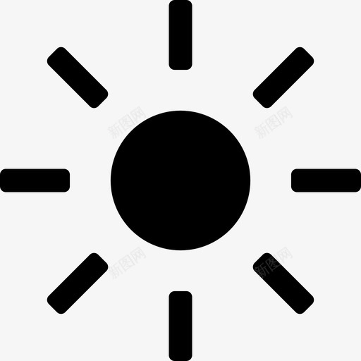 太阳白天阳光充足图标svg_新图网 https://ixintu.com 夏天 天气晴朗 太阳 白天 阳光充足