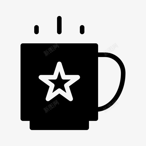 杯子圣诞节寒冷图标svg_新图网 https://ixintu.com 冬天 圣诞节 季节 寒冷 杯子 霜冻