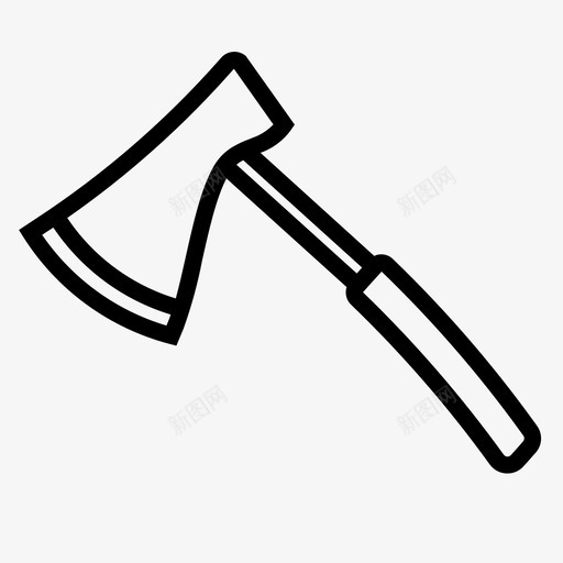 斧子斧头设备图标svg_新图网 https://ixintu.com 工具 斧头 斧子 武器 设备