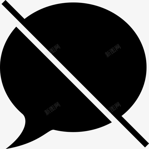 禁用通话禁止通话气泡图标svg_新图网 https://ixintu.com 信息 关闭 标准图标 气泡 禁止通话 禁用通话 聊天 语音