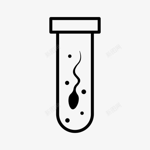 精子雌性生殖生育图标svg_新图网 https://ixintu.com 收集07 样本 生育 精子 试管 雌性生殖