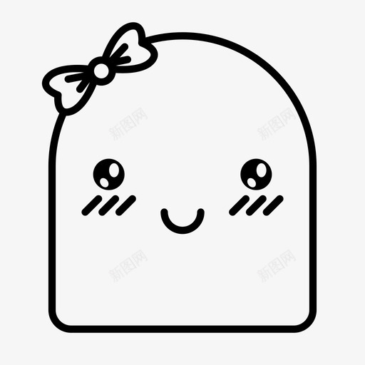可爱的生物弓表情符号图标svg_新图网 https://ixintu.com 可爱的生物 天真 弓 快乐 表情符号