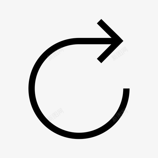 重新加载箭头圆形图标svg_新图网 https://ixintu.com 圆形 箭头 重新加载