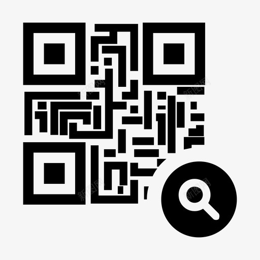 二维码搜索查找产品信息图标svg_新图网 https://ixintu.com 二维码 二维码搜索 产品信息 查找
