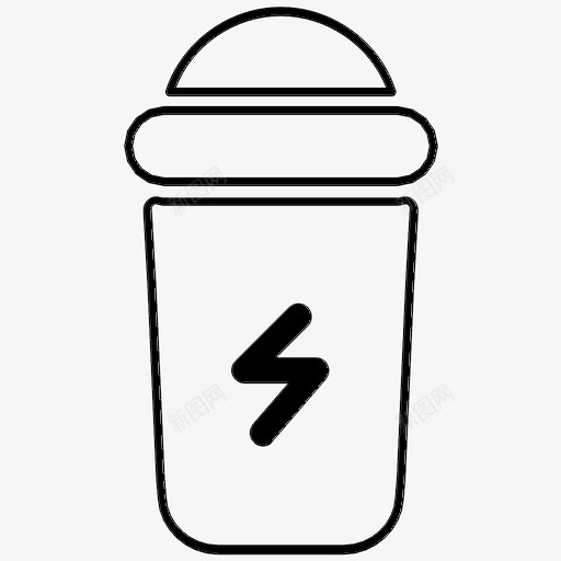 摇瓶能量饮料健身图标svg_新图网 https://ixintu.com 健身 健身房 摇壶 摇瓶 能量饮料 运动