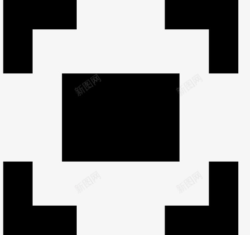 缩放窗口完整联机图标svg_新图网 https://ixintu.com 完整 屏幕 缩放窗口 联机 联机要素集合 选择