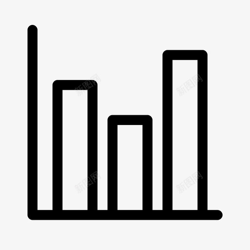 条形图不稳定图形顶部图标svg_新图网 https://ixintu.com 图形 条形图不稳定 顶部