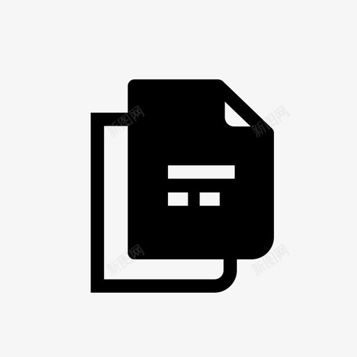 文件信件便笺图标svg_新图网 https://ixintu.com 便笺 信件 文件 纸张 迷你图标集综合办公室 页面