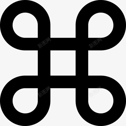 命令命令键高尔贡循环图标svg_新图网 https://ixintu.com 命令 命令键 苹果命令 高尔贡循环
