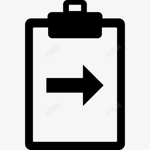 带右箭头的剪贴板界面仪表板图标svg_新图网 https://ixintu.com 仪表板 带右箭头的剪贴板 界面