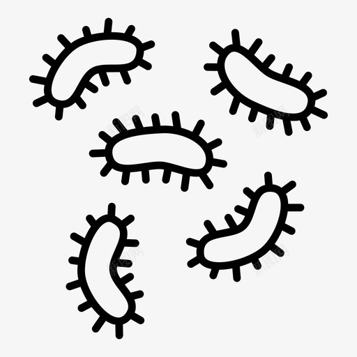 细菌微生物病原体图标svg_新图网 https://ixintu.com 卫生 微生物 病原体 病毒 细菌