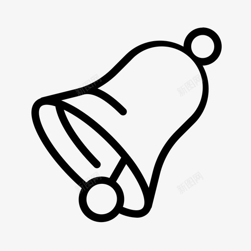 铃铛圣诞节手铃图标svg_新图网 https://ixintu.com 圣诞节 手铃 铃铛