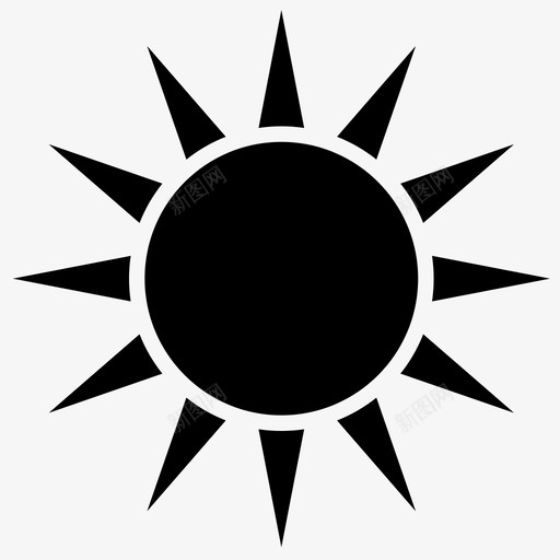 阳光好天气炎热图标svg_新图网 https://ixintu.com 夏天 好天气 炎热 阳光