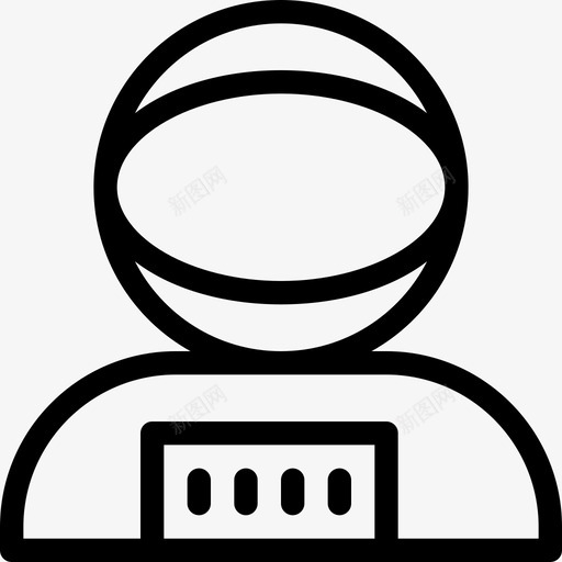 太空服宇航员科学图标svg_新图网 https://ixintu.com 太空人 太空服 太空线图标 宇宙 宇航员 科学
