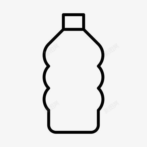 瓶子酒精饮料图标svg_新图网 https://ixintu.com 塑料 水 瓶子 简单 酒精 饮料