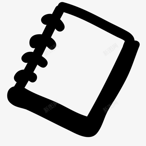 笔记本纸铅笔图标svg_新图网 https://ixintu.com 学校 学校材料手工制作 笔记本 纸 铅笔