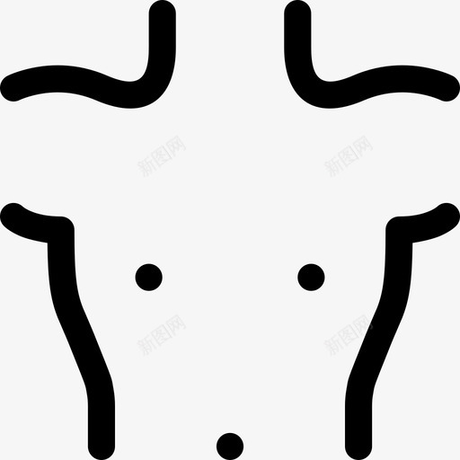 男性躯干身体胸部图标svg_新图网 https://ixintu.com 乳头 男性 男性躯干 胸部 腰部 药物 身体
