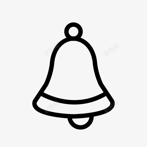钟声圣诞节假日图标svg_新图网 https://ixintu.com 假日 圣诞节 戒指 钟声 音乐