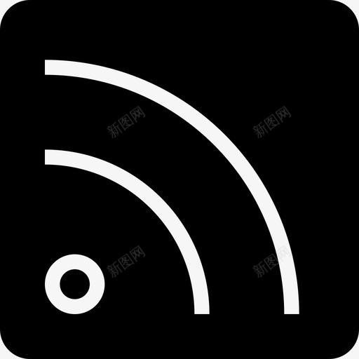 rss公告广播图标svg_新图网 https://ixintu.com rss 互联网 公告 广播 按钮 标准图标 源 社交媒体