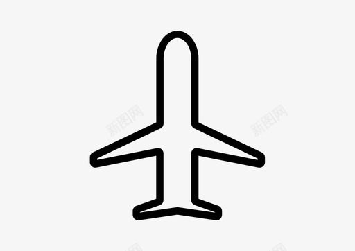 飞机飞行模式机场图标svg_新图网 https://ixintu.com 旅行 机场 飞机 飞行模式