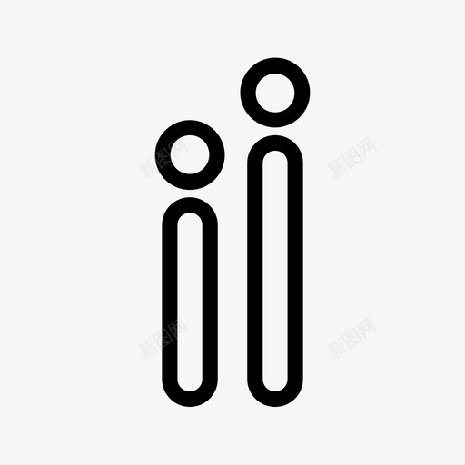 矮个子高个子人物形象图标svg_新图网 https://ixintu.com 人物形象 矮个子 高个子 高矮